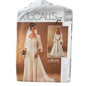 Y2K McCalls 3861 Alicyn Wedding Sizes 8-14 Misses Lined Dresses Vintage UNCUT